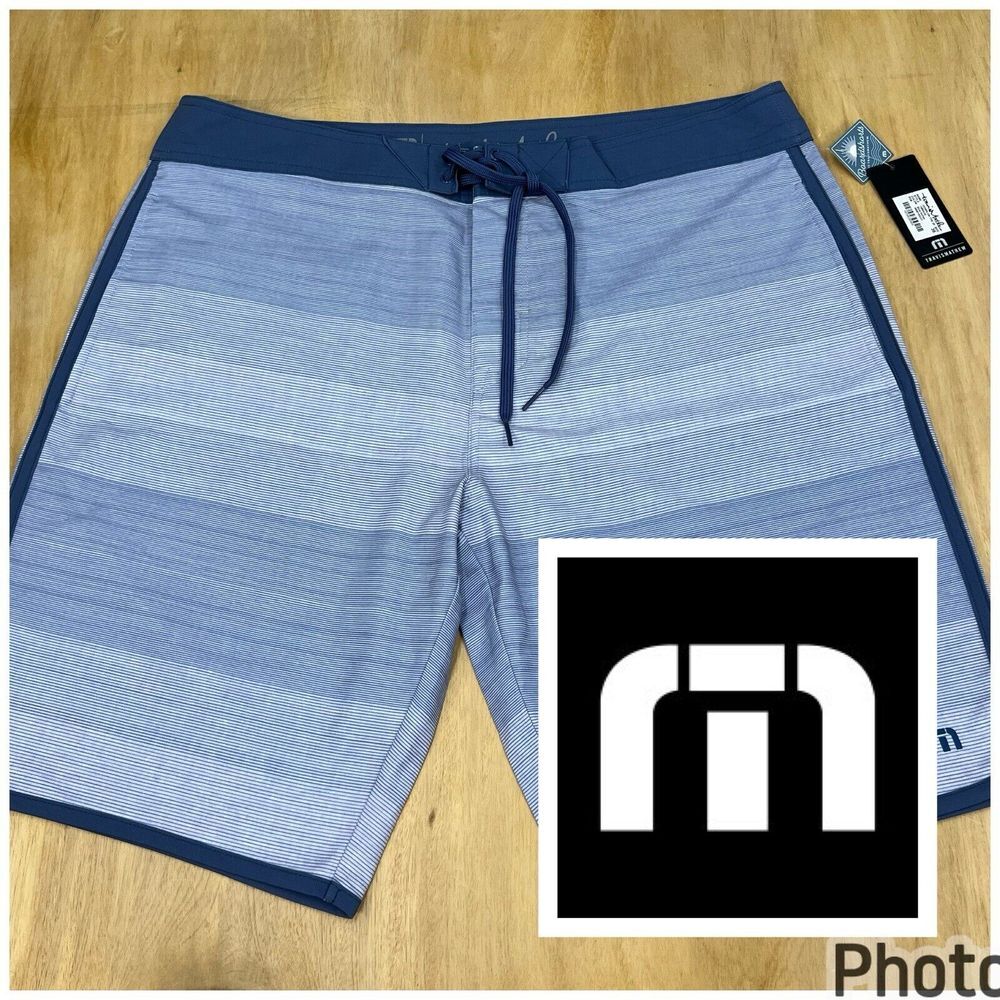 Men's Blue Swim Shorts by Brand